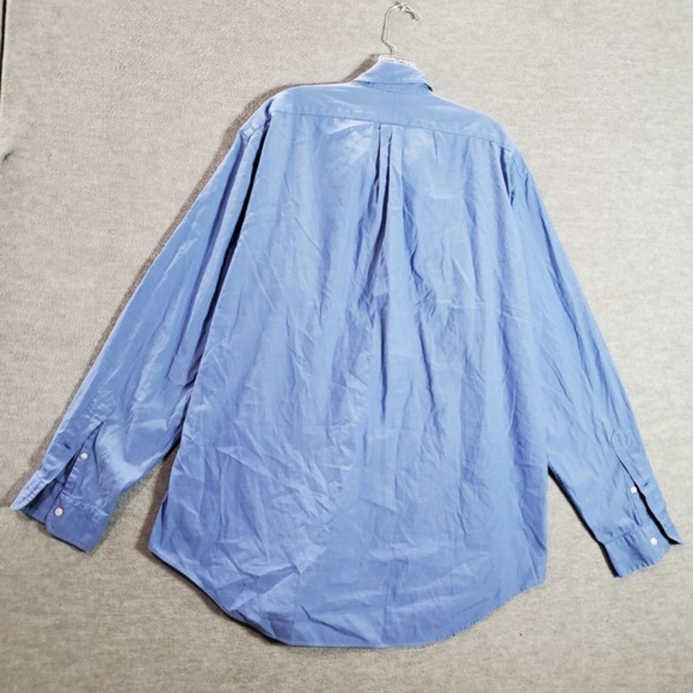 VINTAGE Ralph Lauren Men Button Up Shirt 16 Naked Pony Yarmouth Pinpoint Oxford - Picture 6 of 9